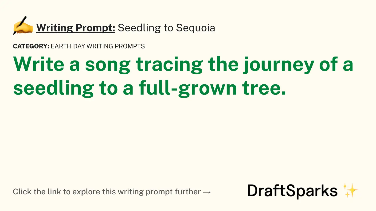 Seedling to Sequoia