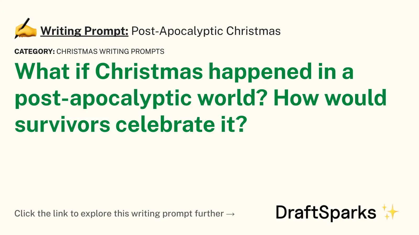Post-Apocalyptic Christmas