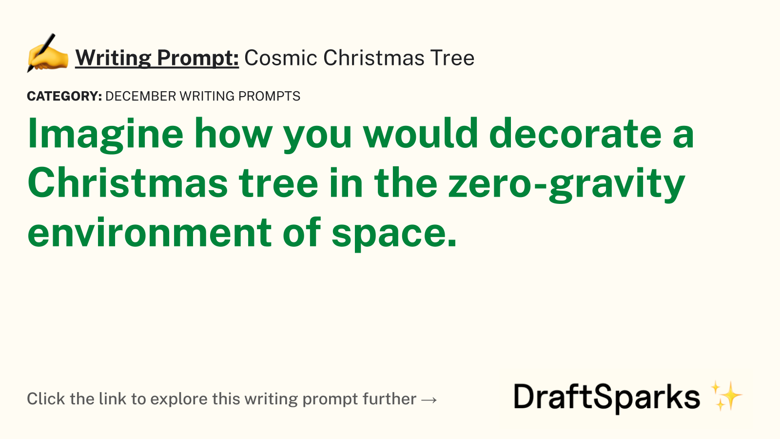 Cosmic Christmas Tree