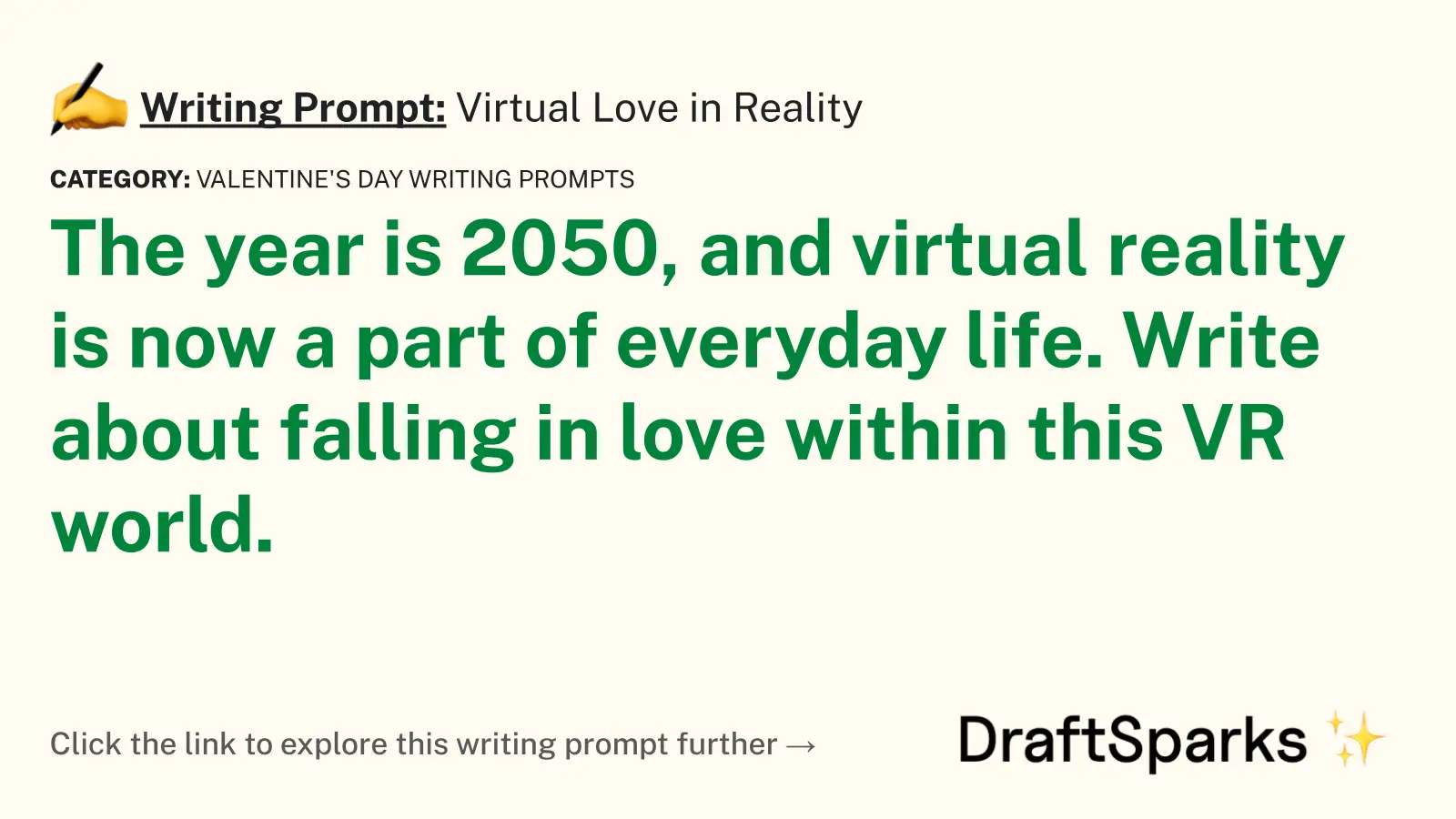 Virtual Love in Reality
