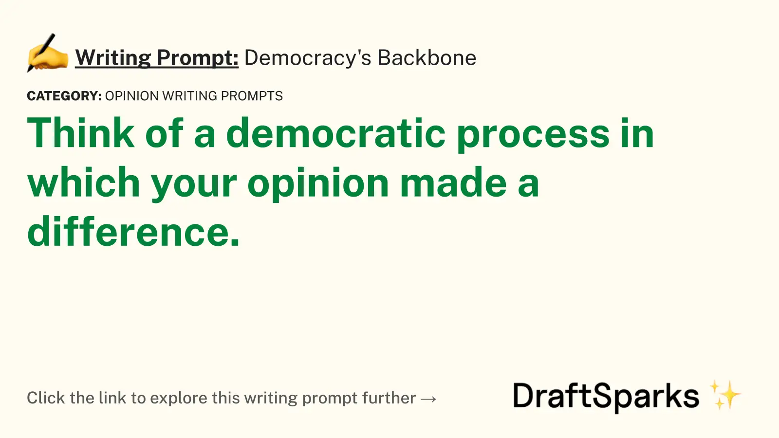 Democracy’s Backbone
