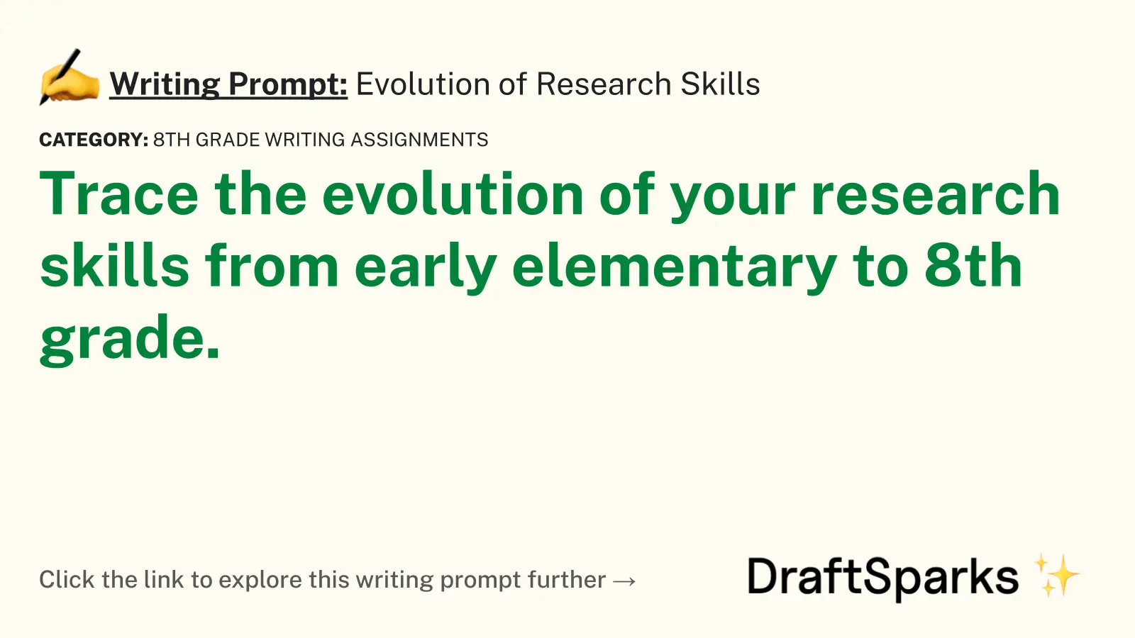 Evolution of Research Skills