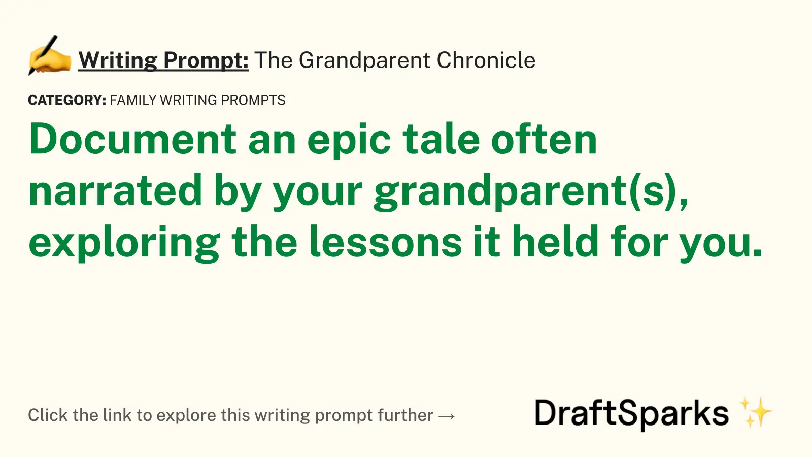 The Grandparent Chronicle
