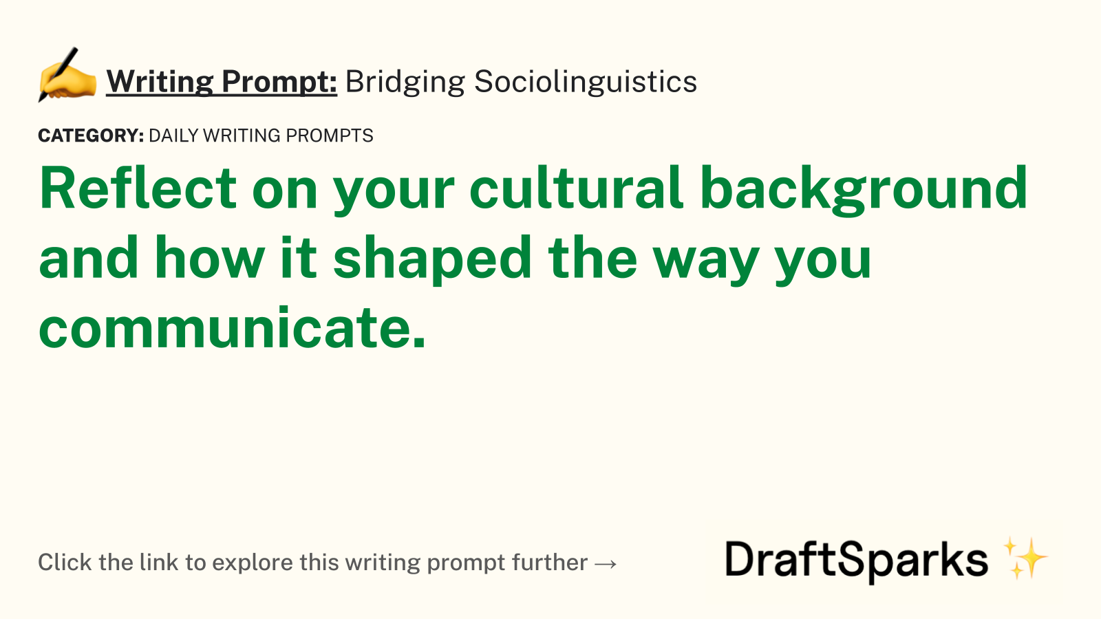 Bridging Sociolinguistics