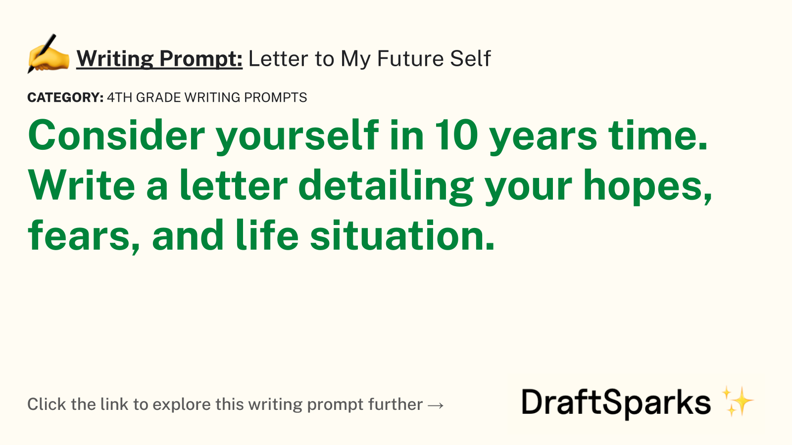 Letter to My Future Self