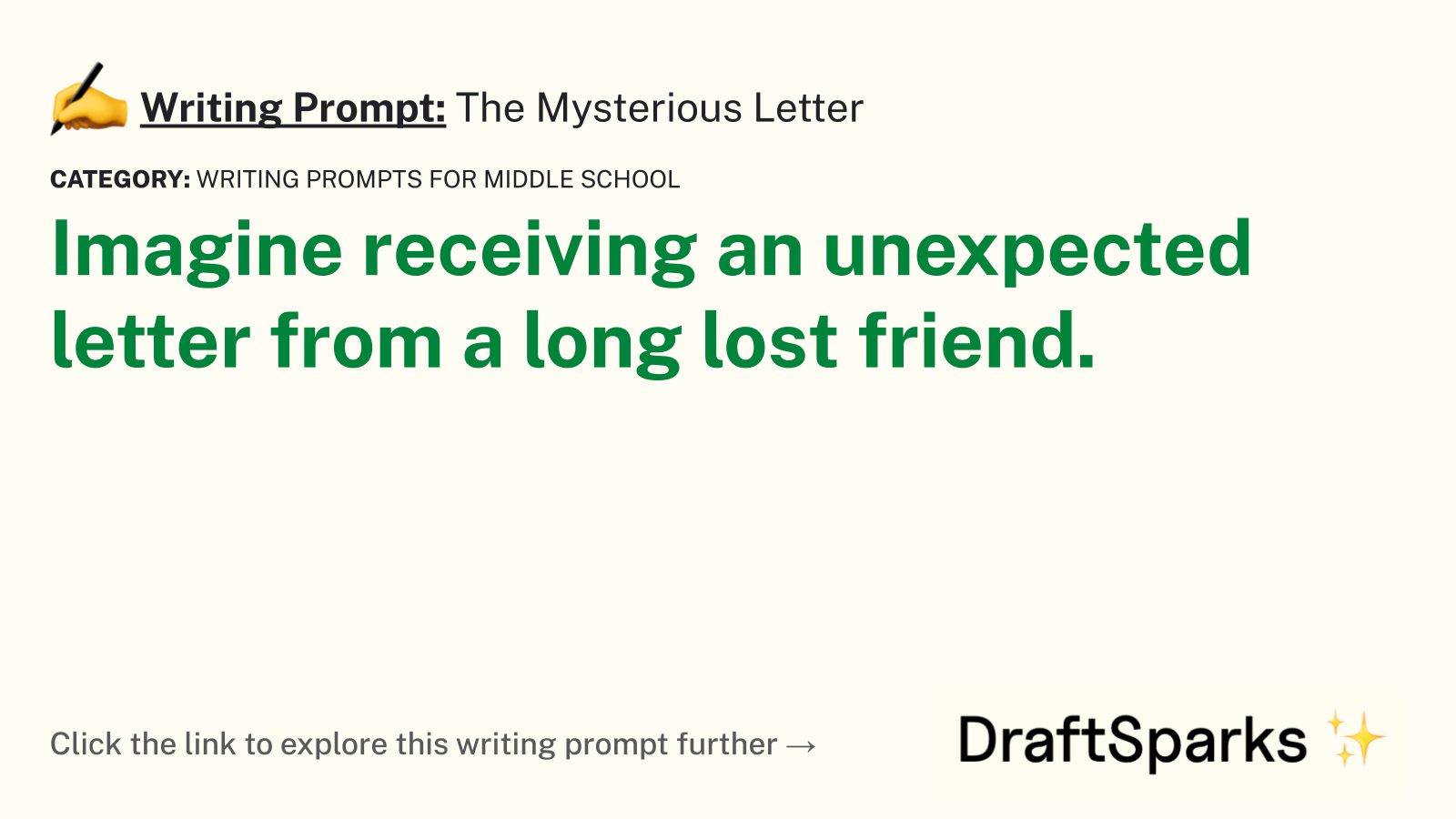 The Mysterious Letter