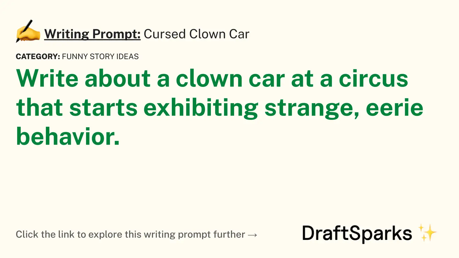 Cursed Clown Car