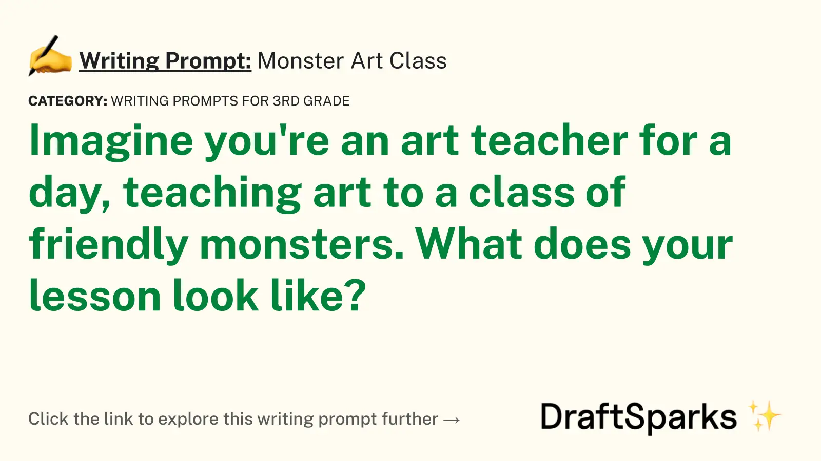 Monster Art Class