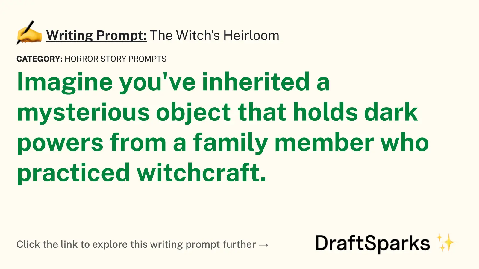 The Witch’s Heirloom