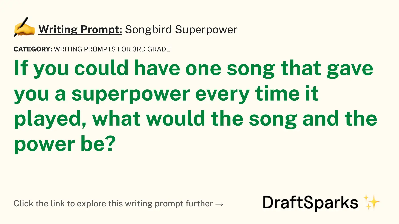 Songbird Superpower
