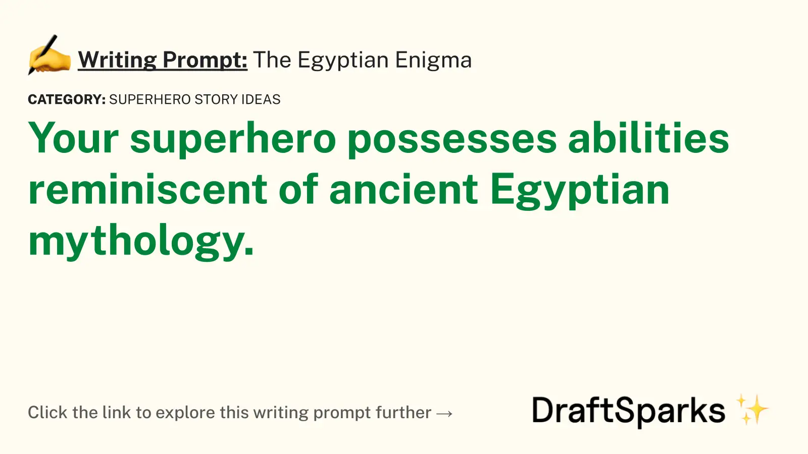The Egyptian Enigma