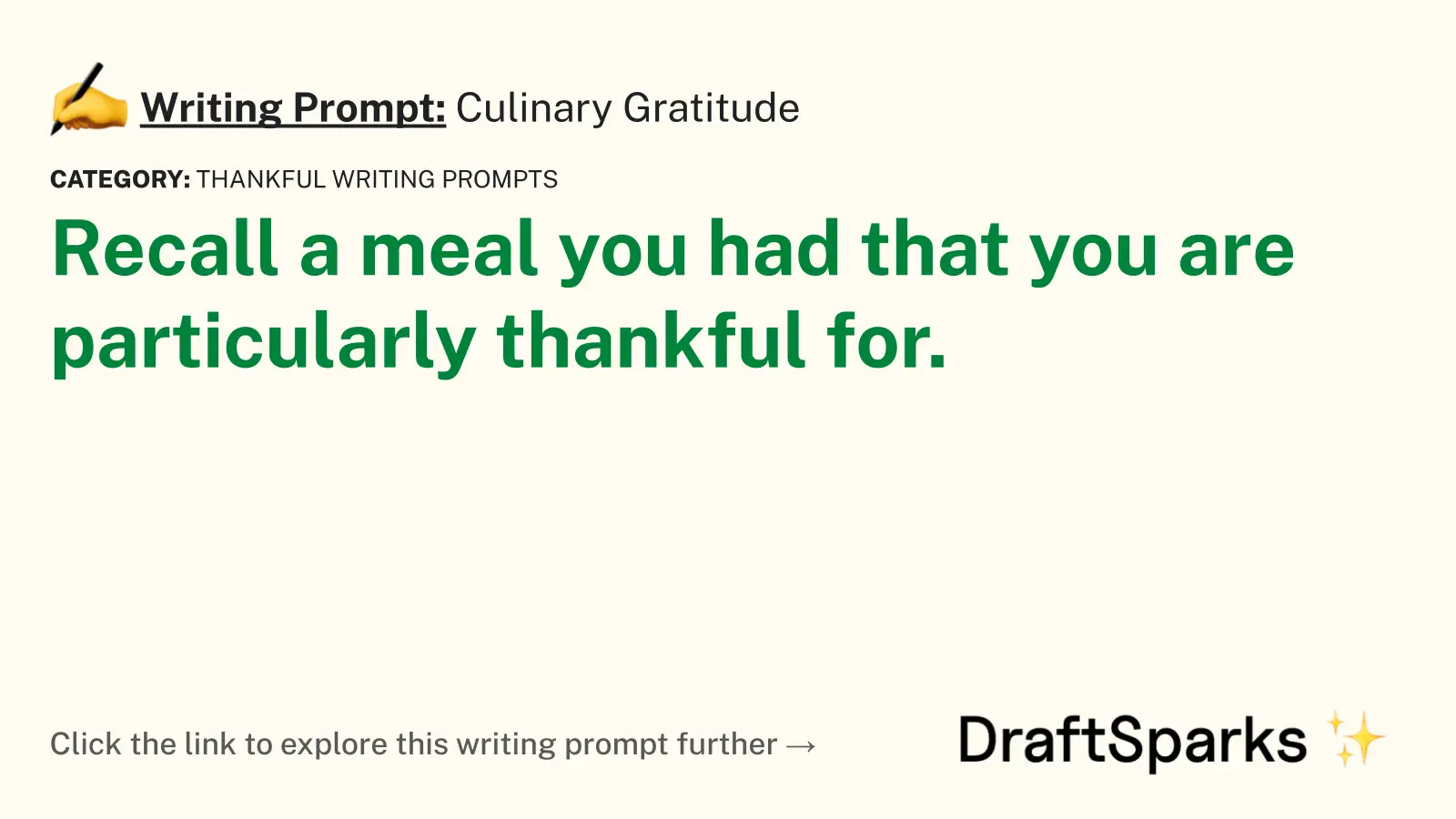 Culinary Gratitude