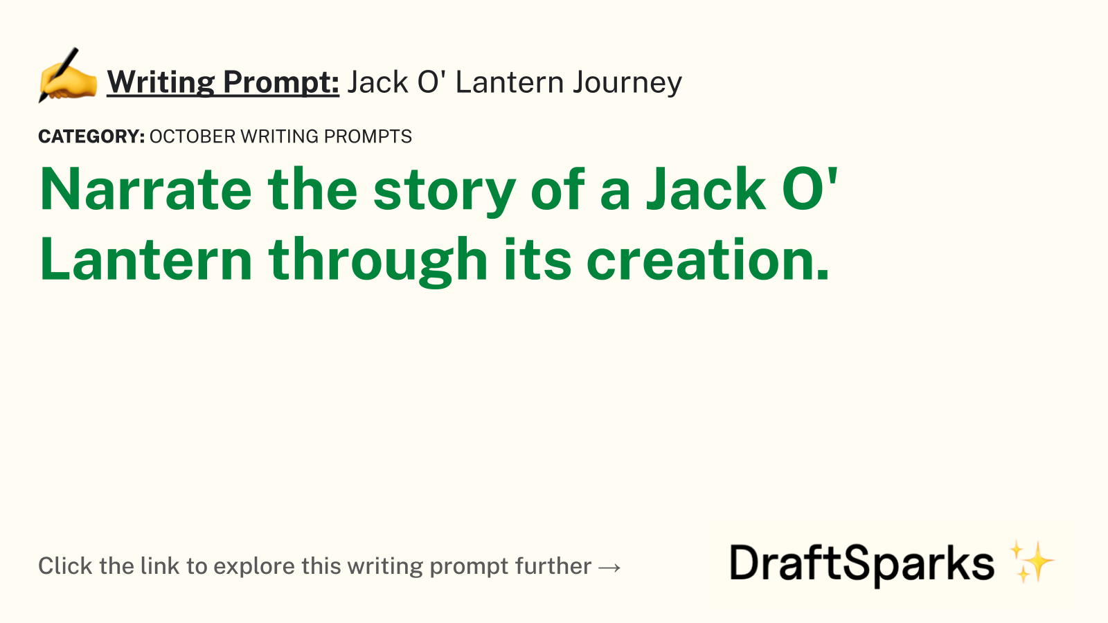 Jack O’ Lantern Journey