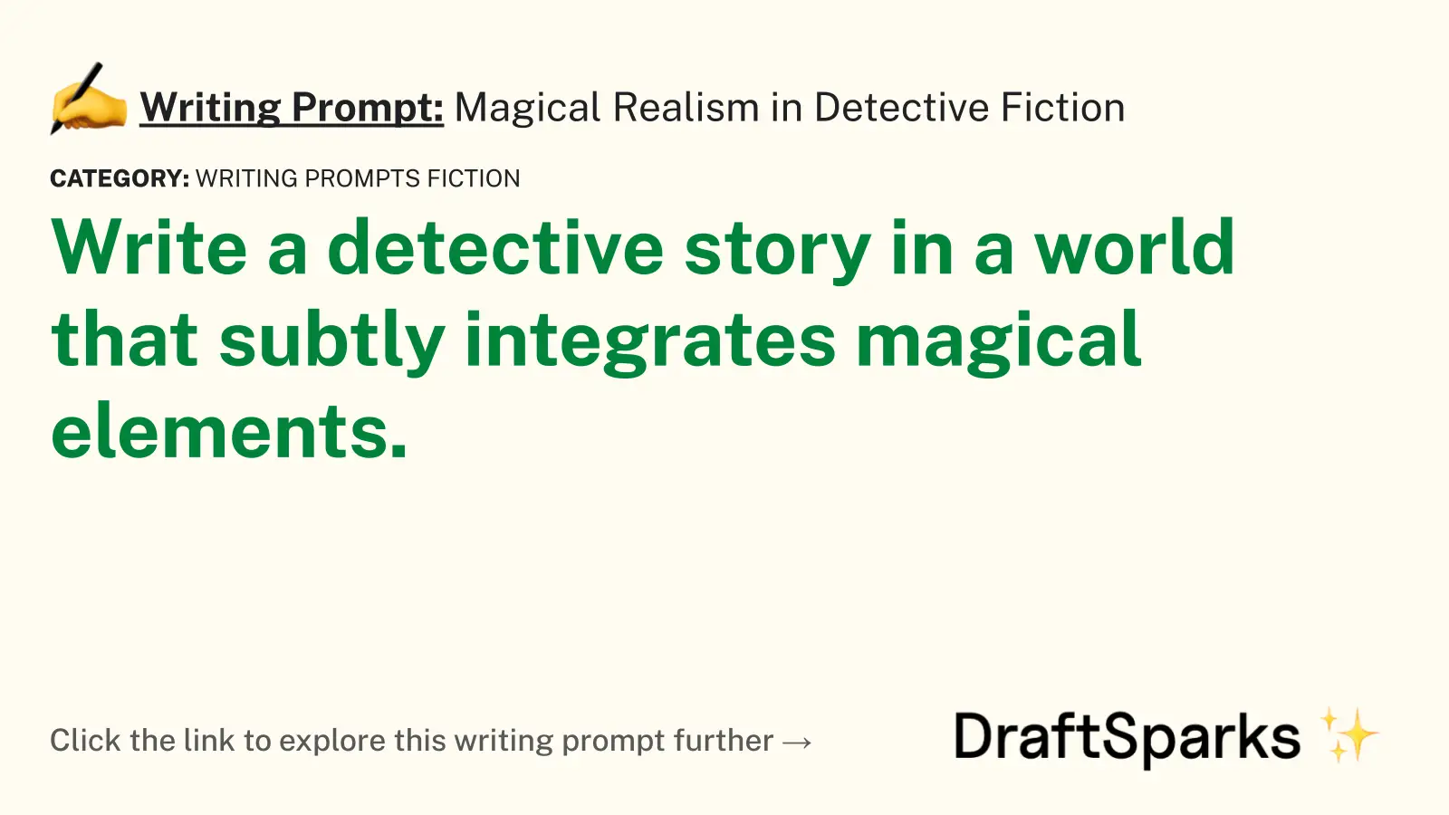 Magical Realism in Detective Fiction