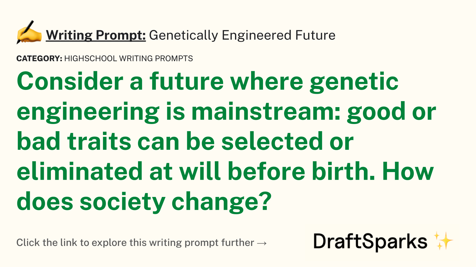 Genetically Engineered Future