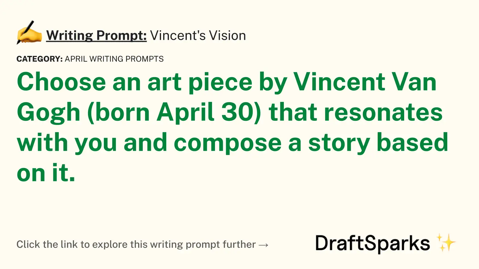 Vincent’s Vision