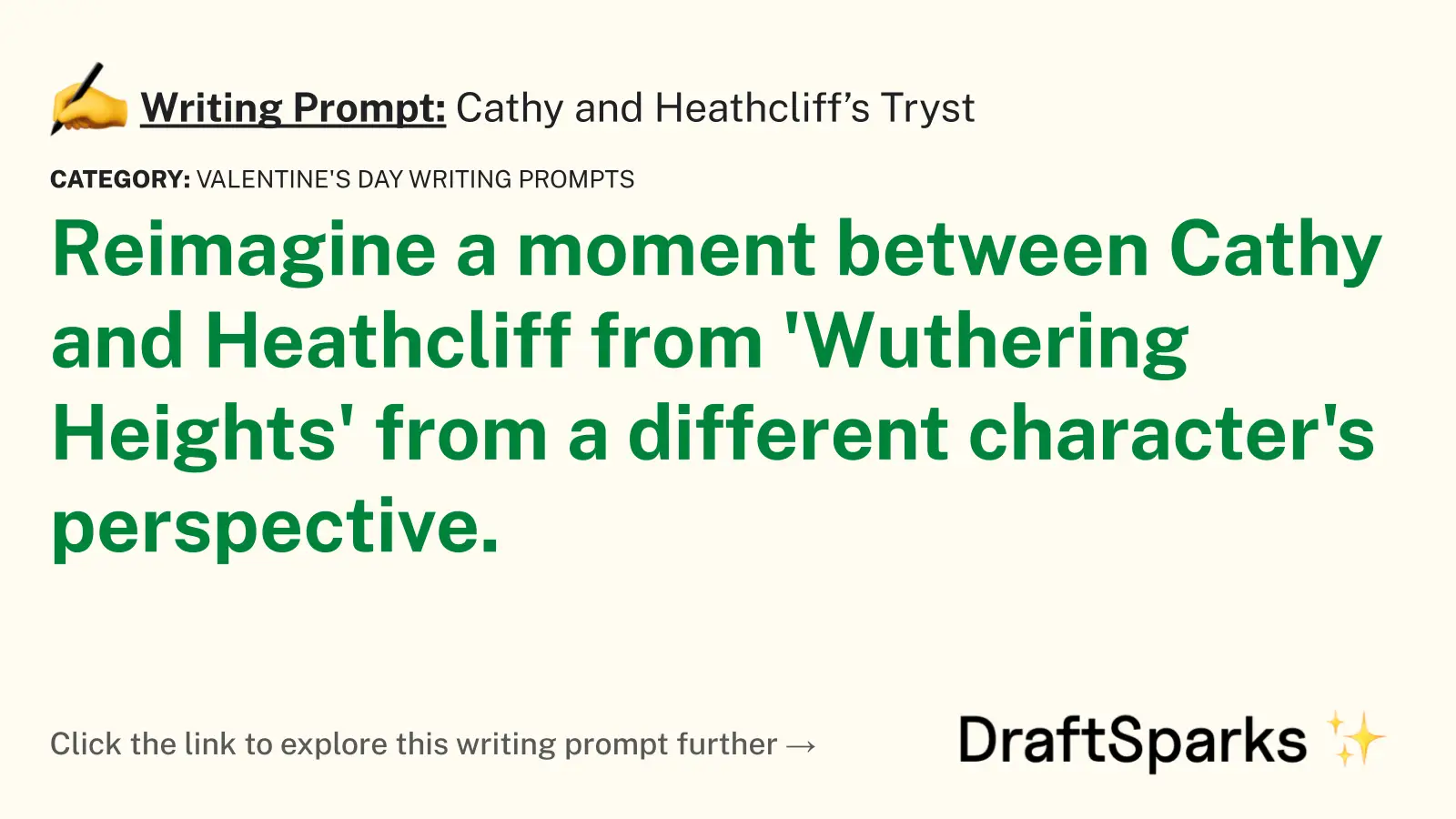 Cathy and Heathcliff’s Tryst