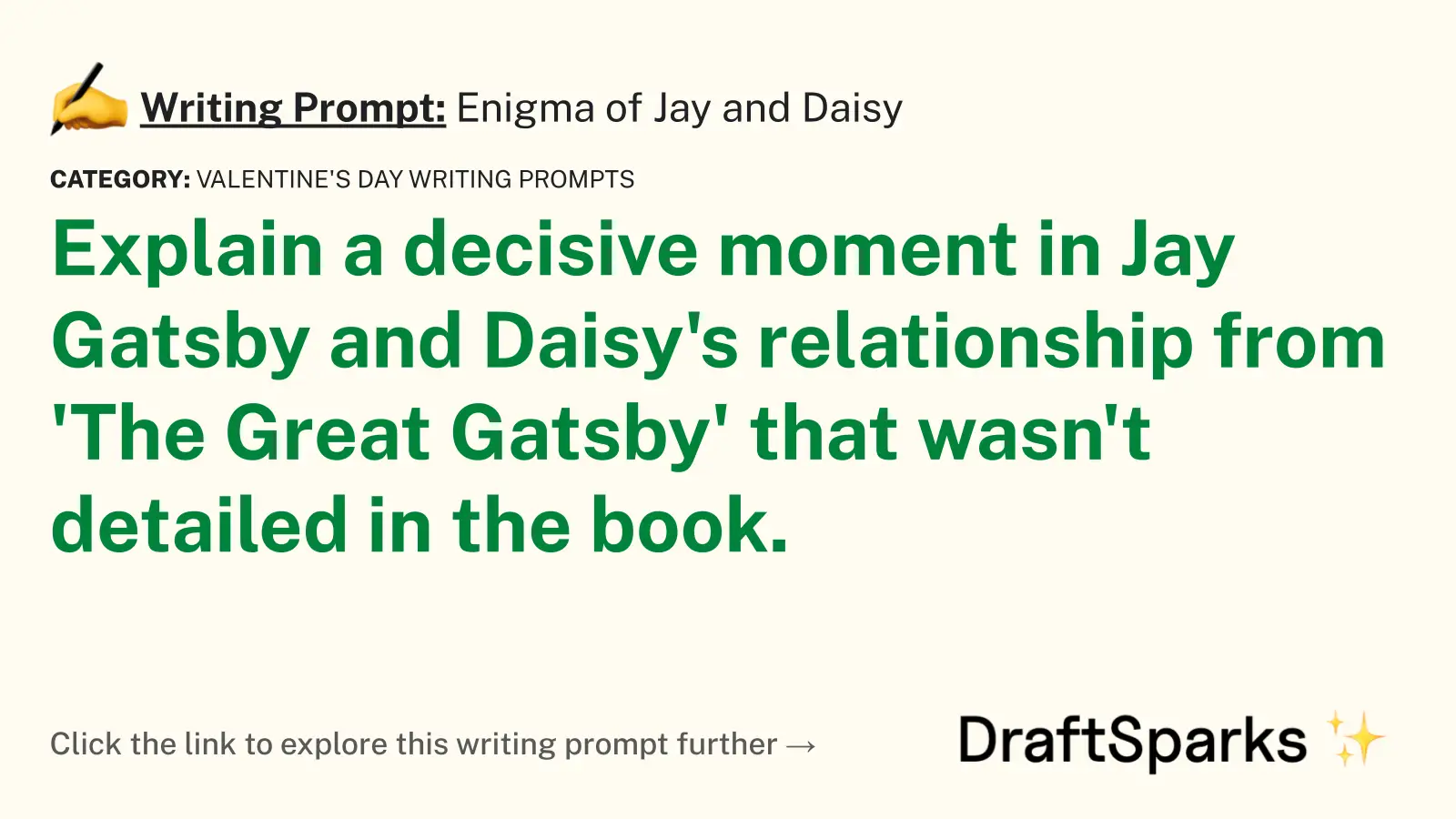Enigma of Jay and Daisy