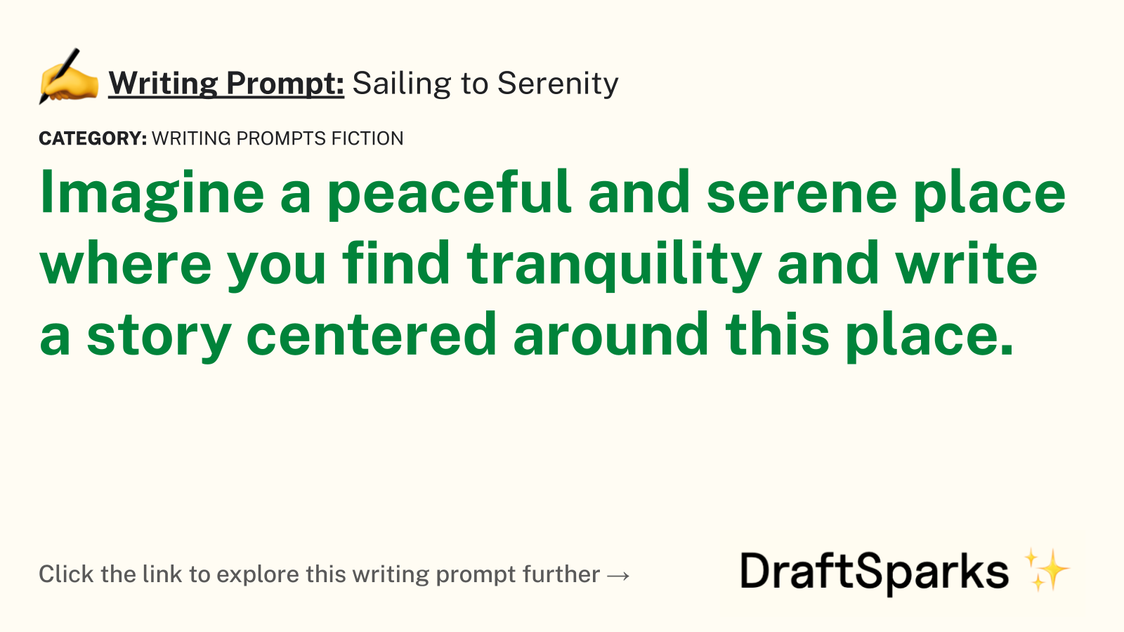 Sailing to Serenity