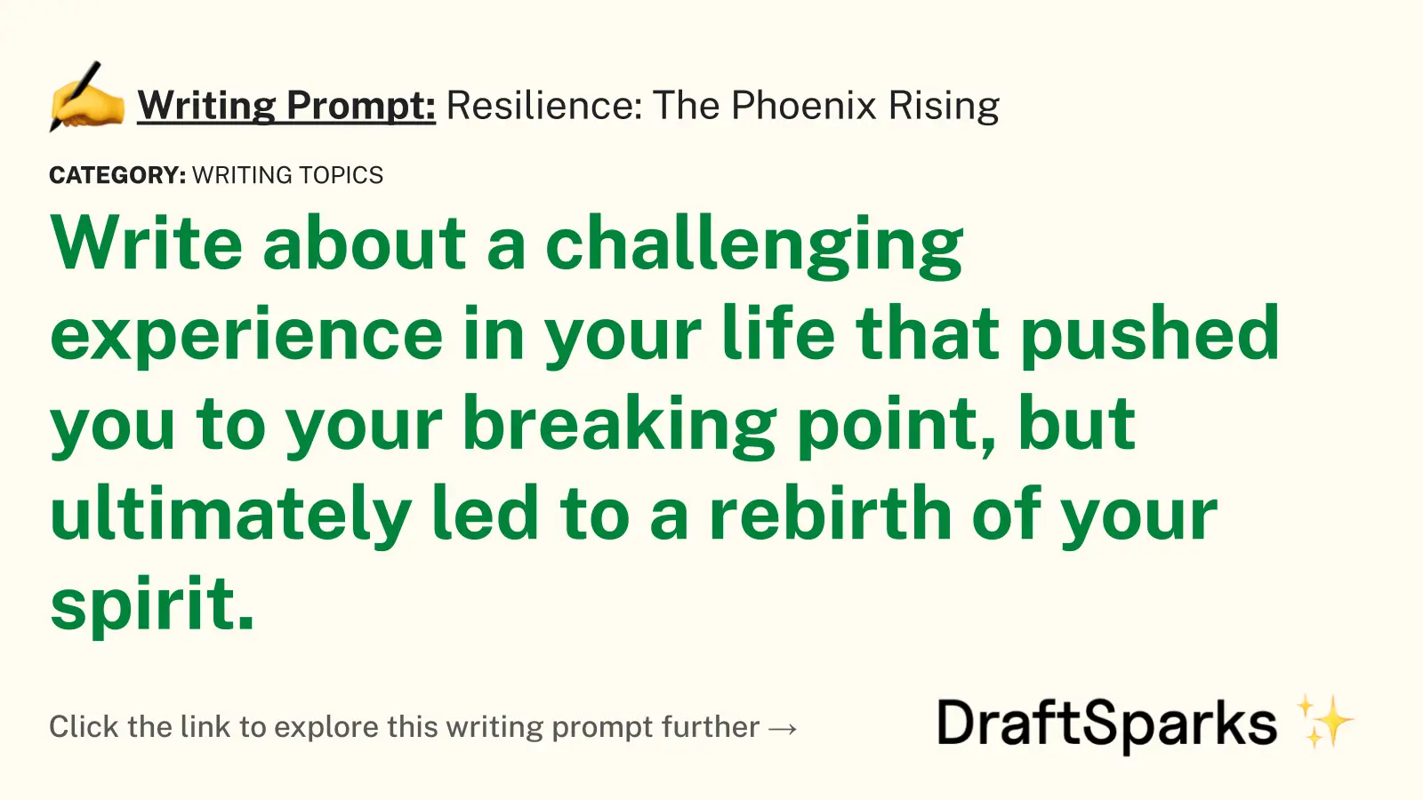 Resilience: The Phoenix Rising
