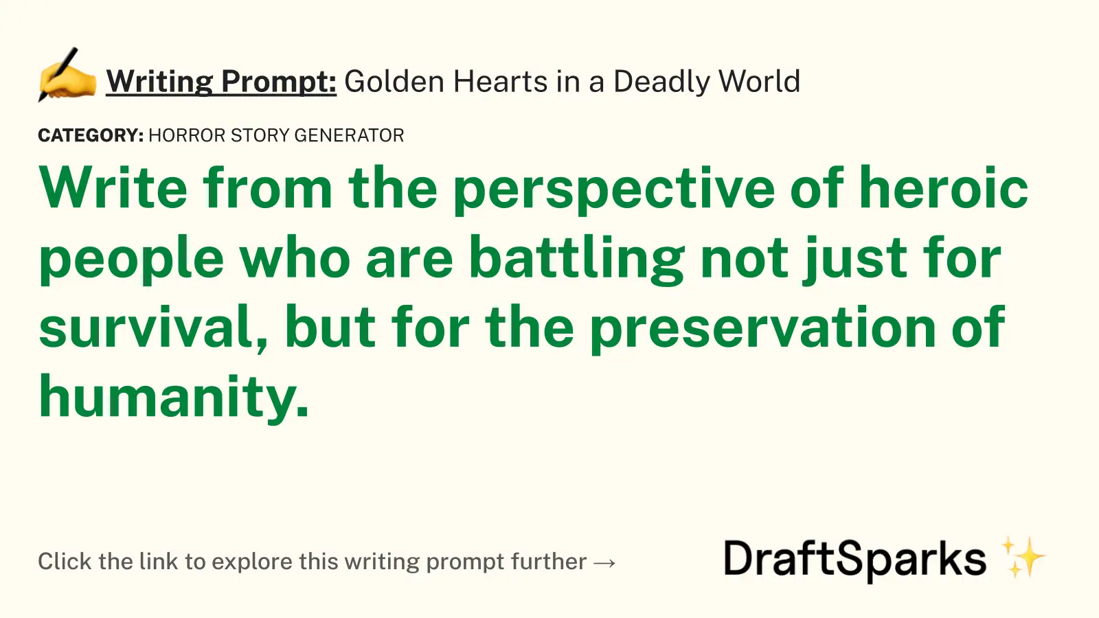 Golden Hearts in a Deadly World