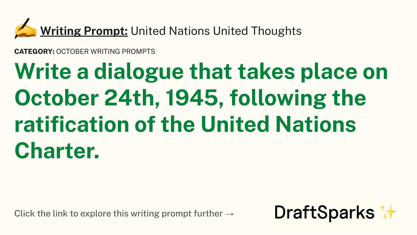 United Nations United Thoughts