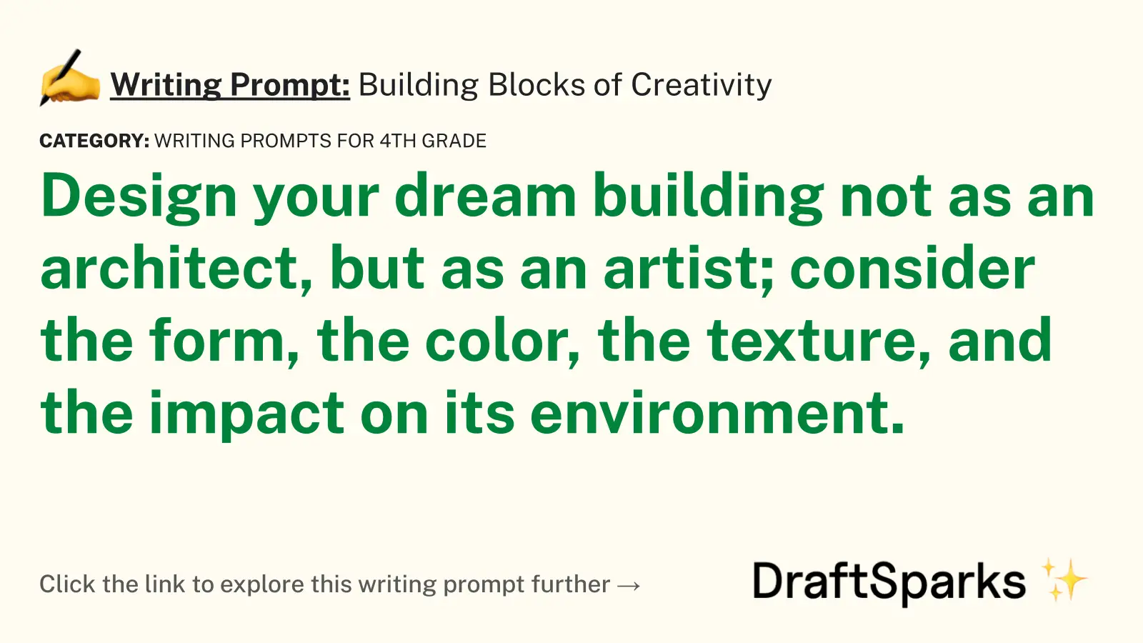 Building Blocks of Creativity