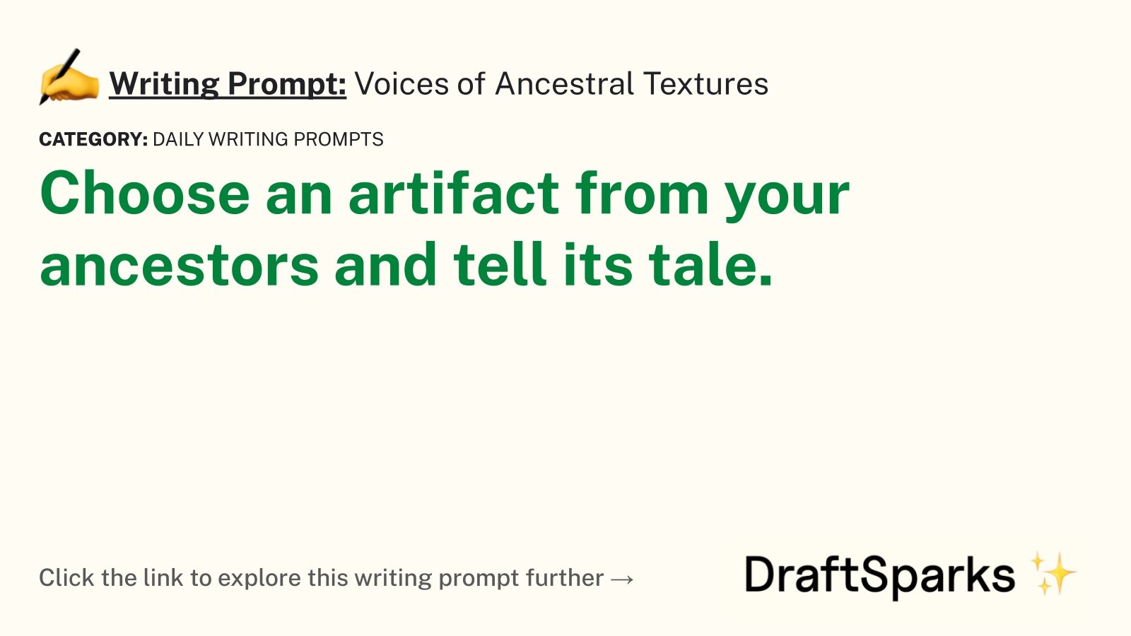 Voices of Ancestral Textures
