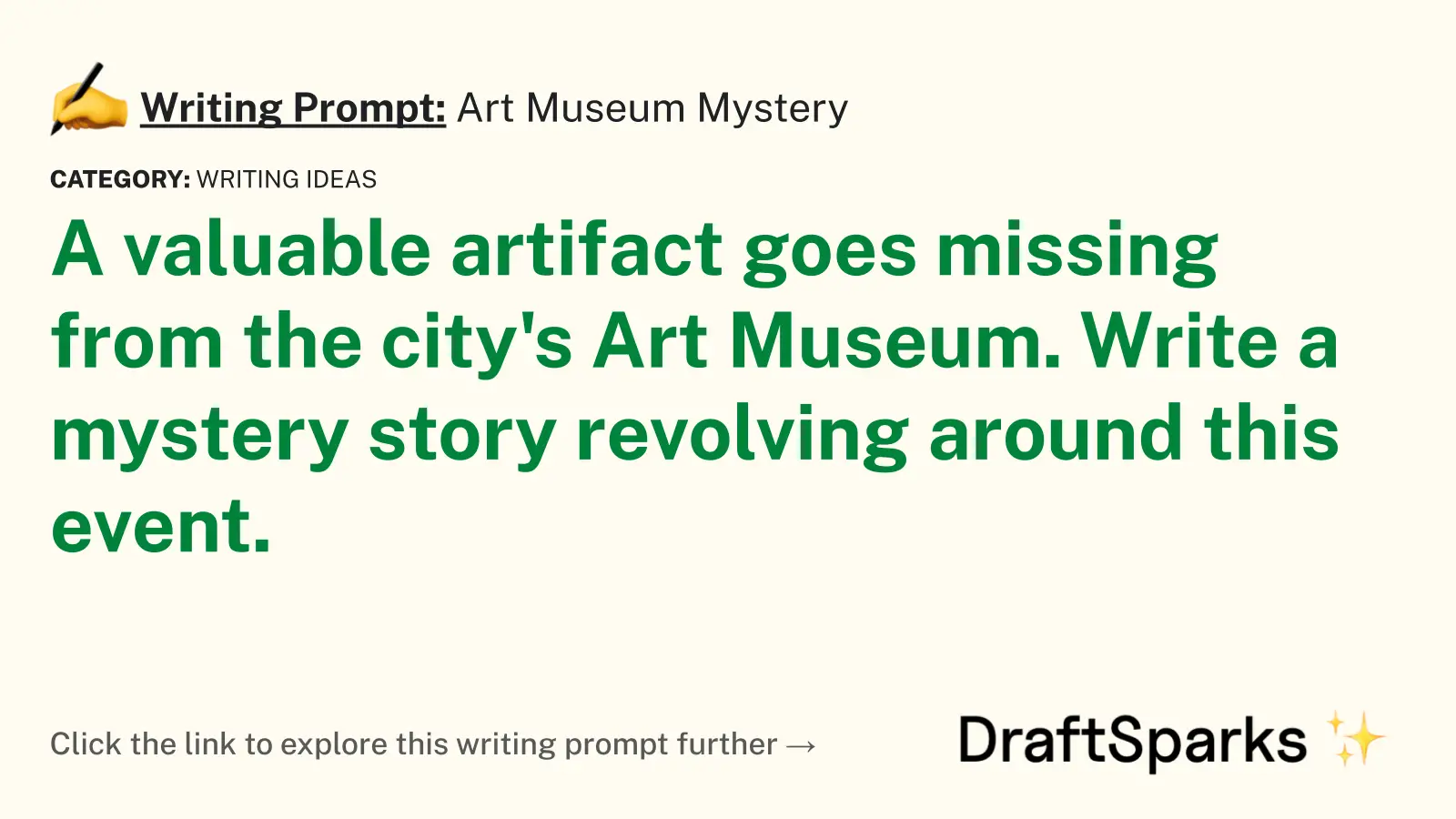 Art Museum Mystery