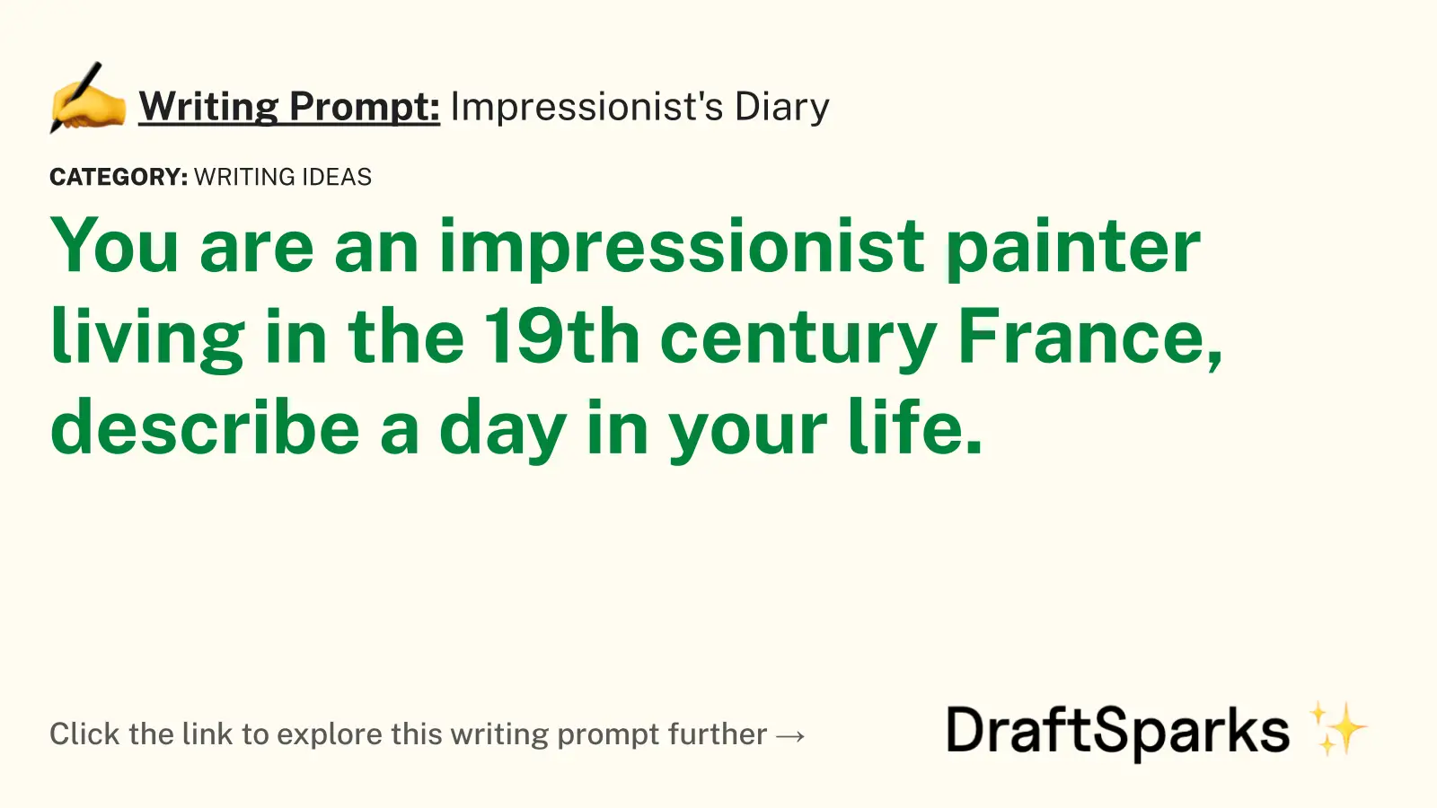 Impressionist’s Diary