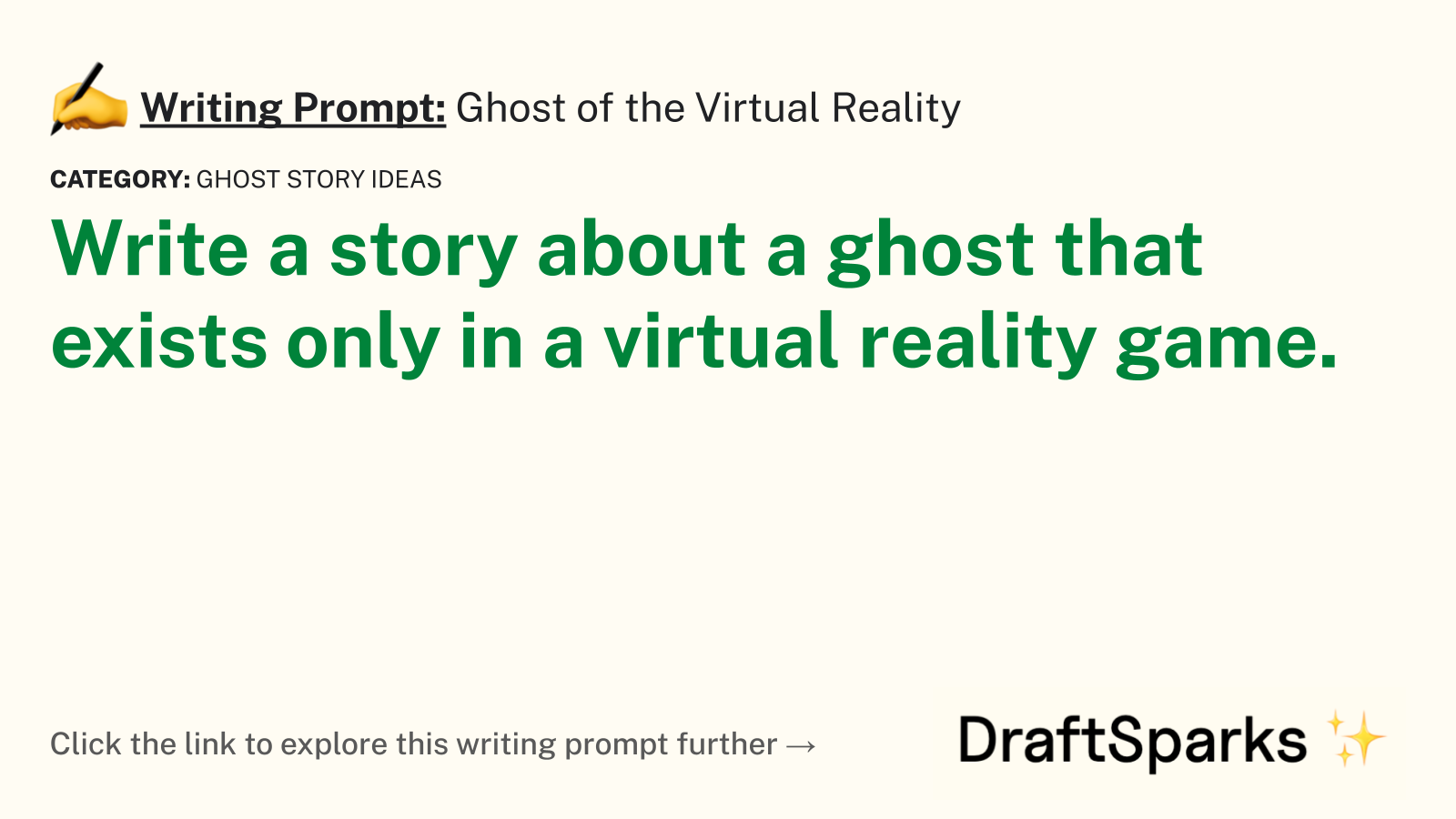 Ghost of the Virtual Reality