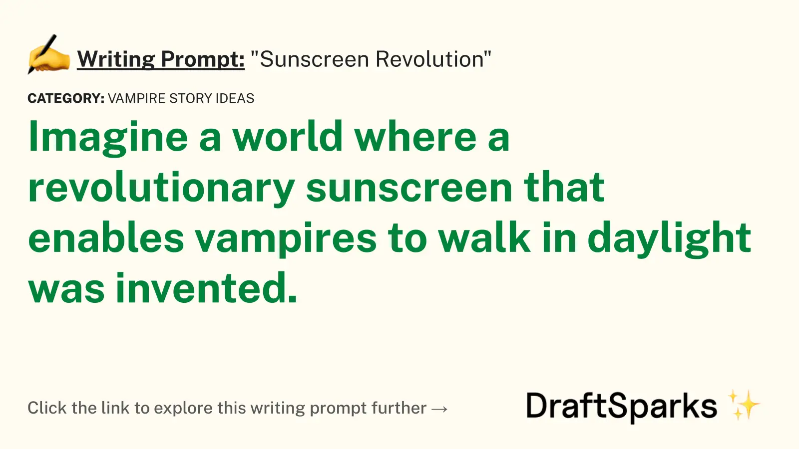 “Sunscreen Revolution”