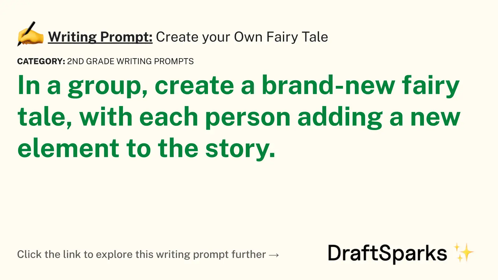 Create your Own Fairy Tale