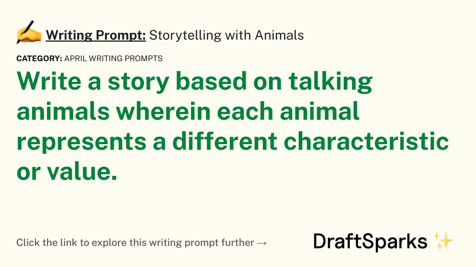 Storytelling with Animals