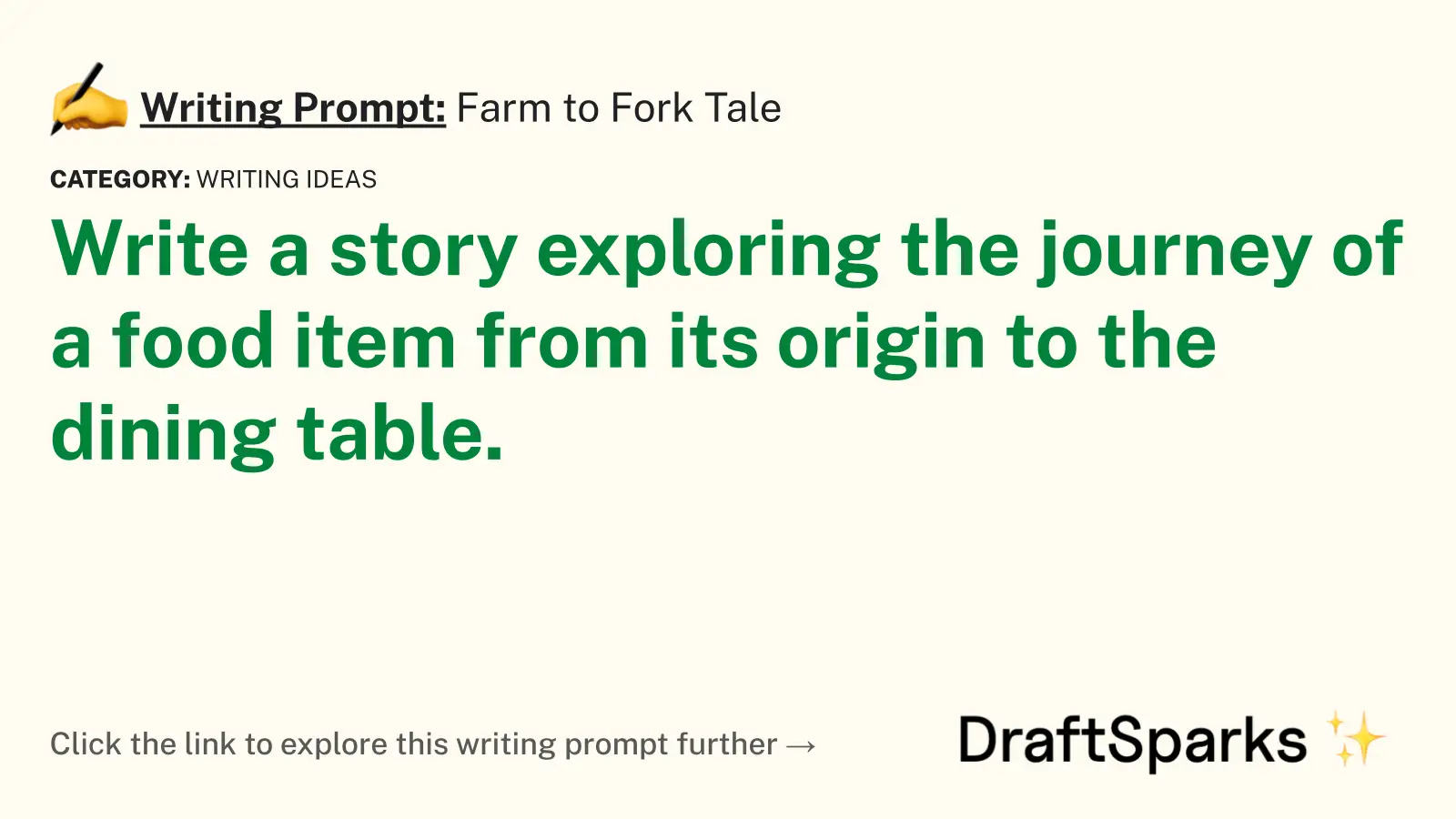 Farm to Fork Tale