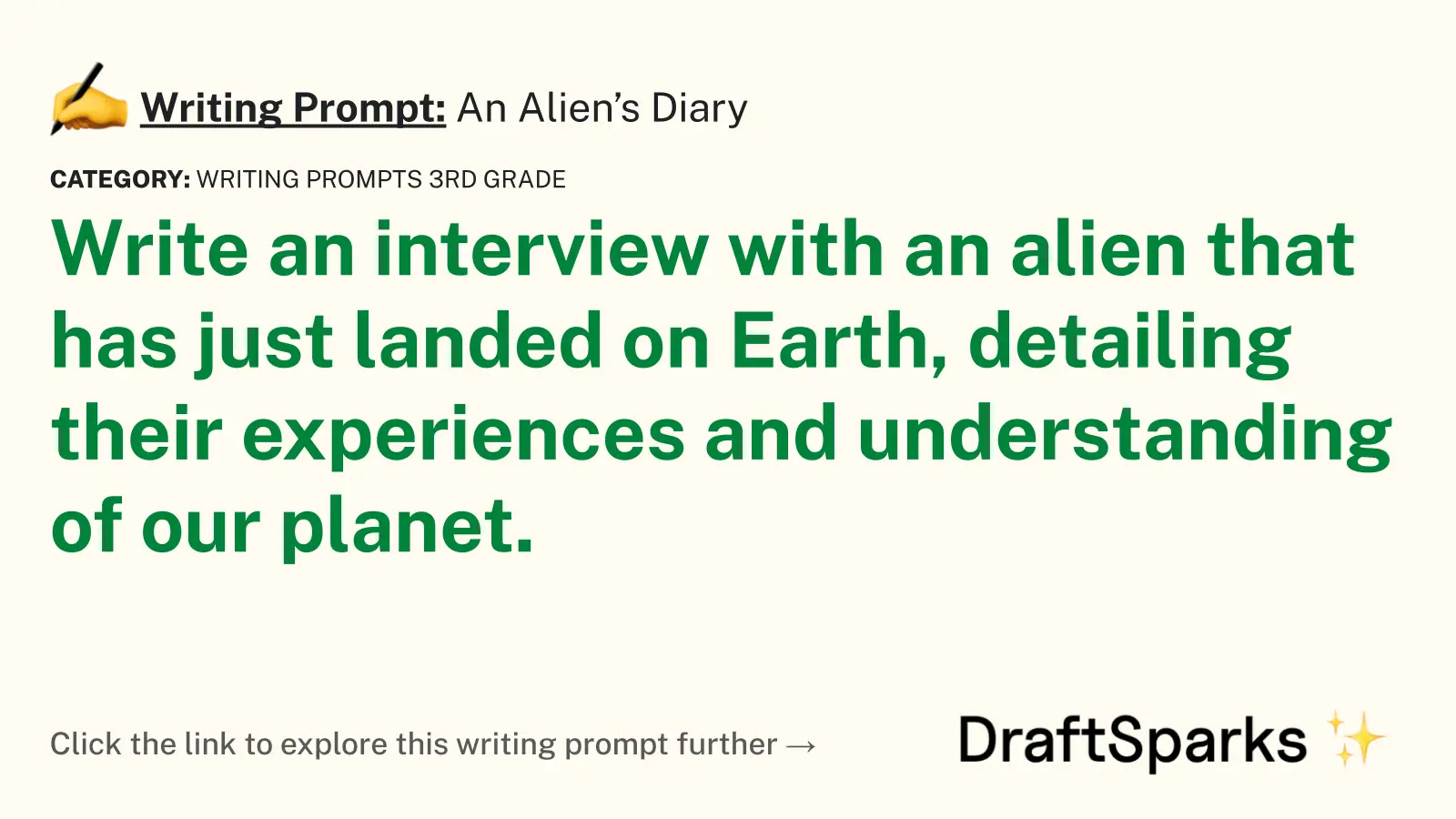 An Alien’s Diary
