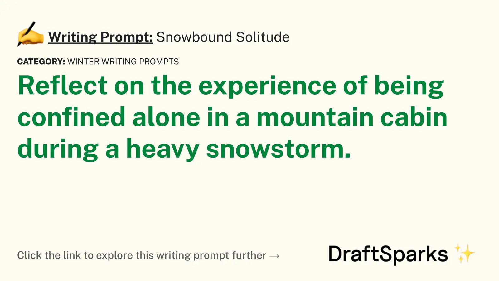 Snowbound Solitude