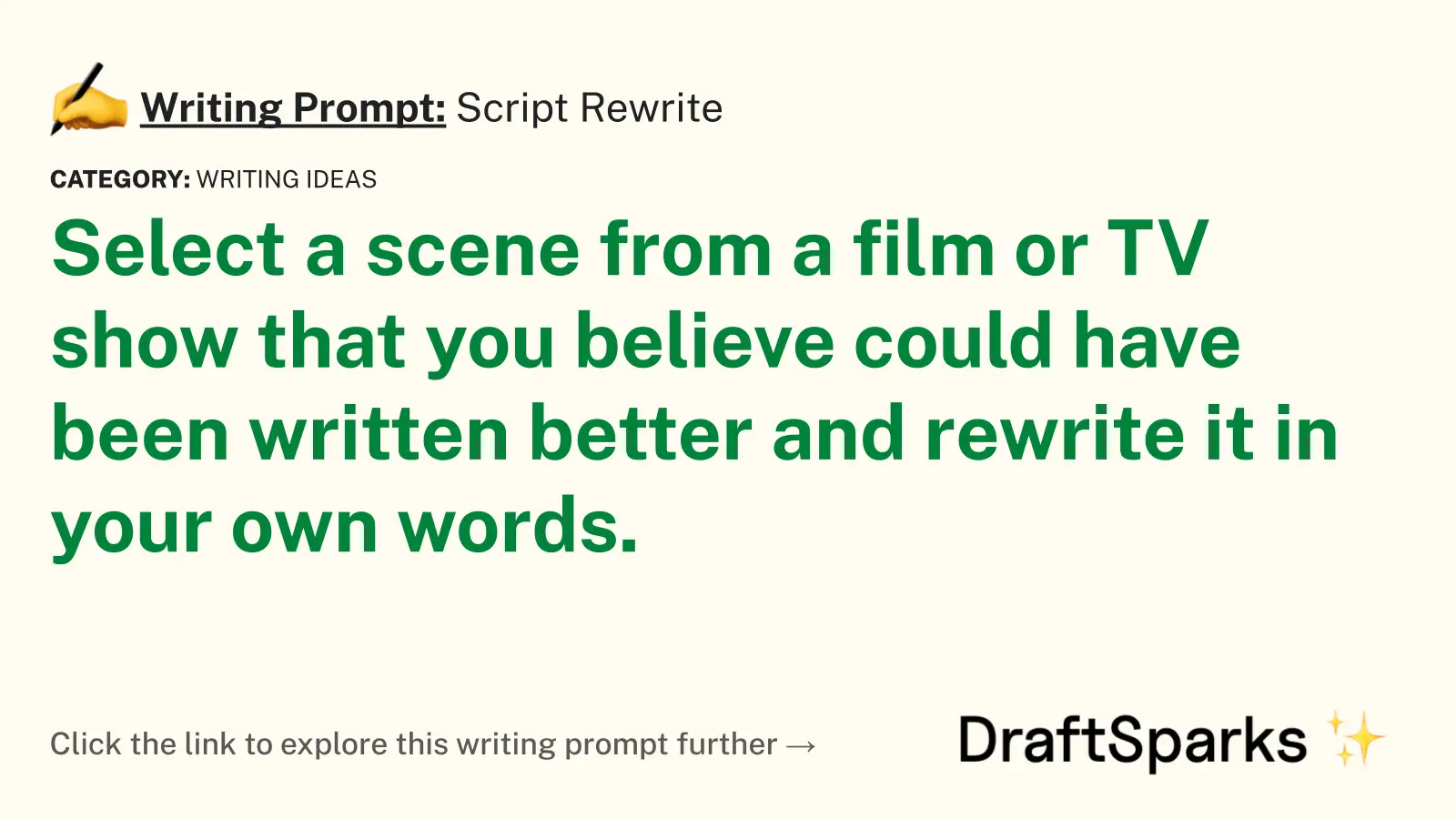 Script Rewrite