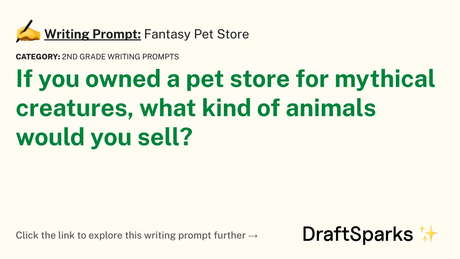 Fantasy Pet Store
