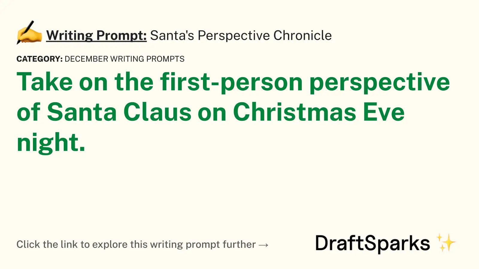 Santa’s Perspective Chronicle