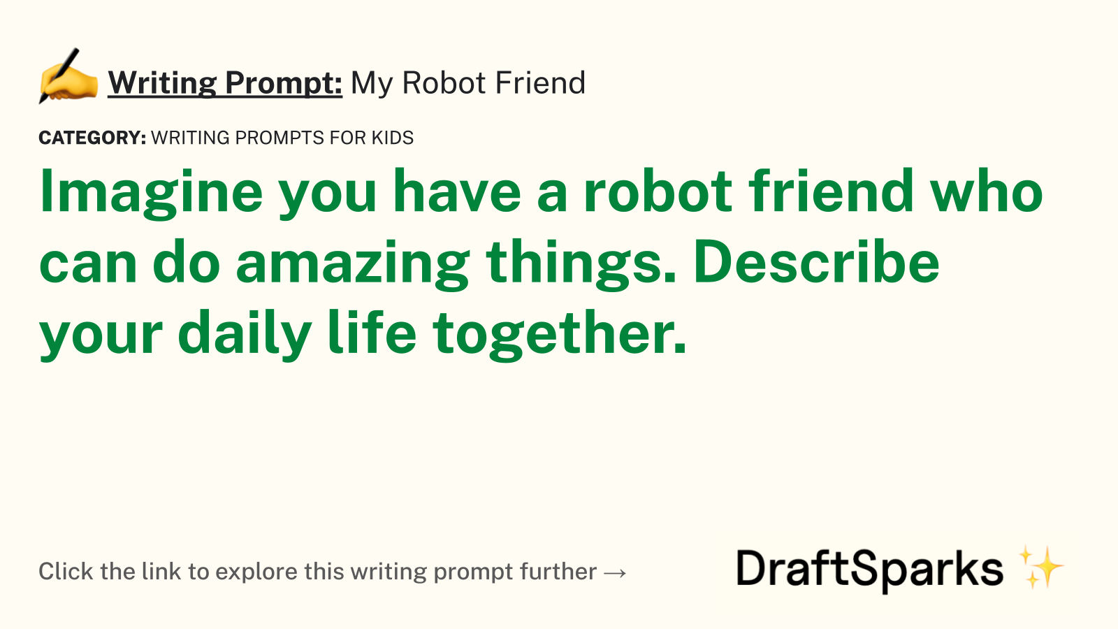 My Robot Friend