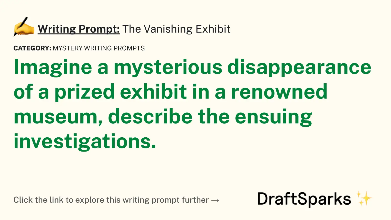 The Vanishing Exhibit