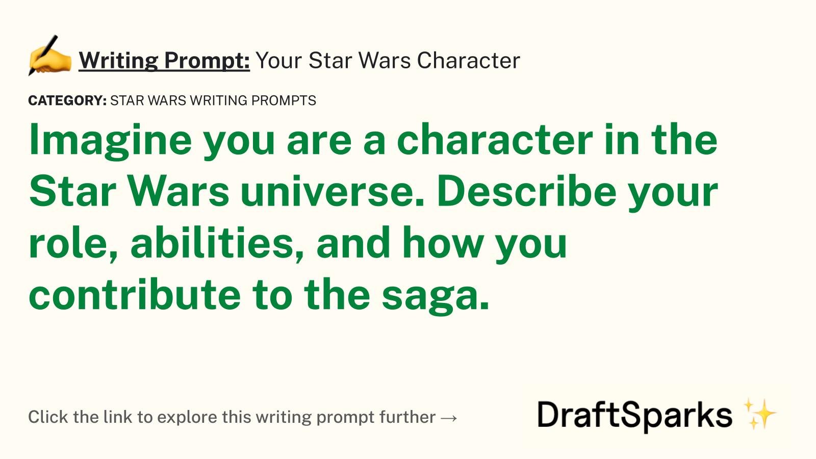 Your Star Wars Character