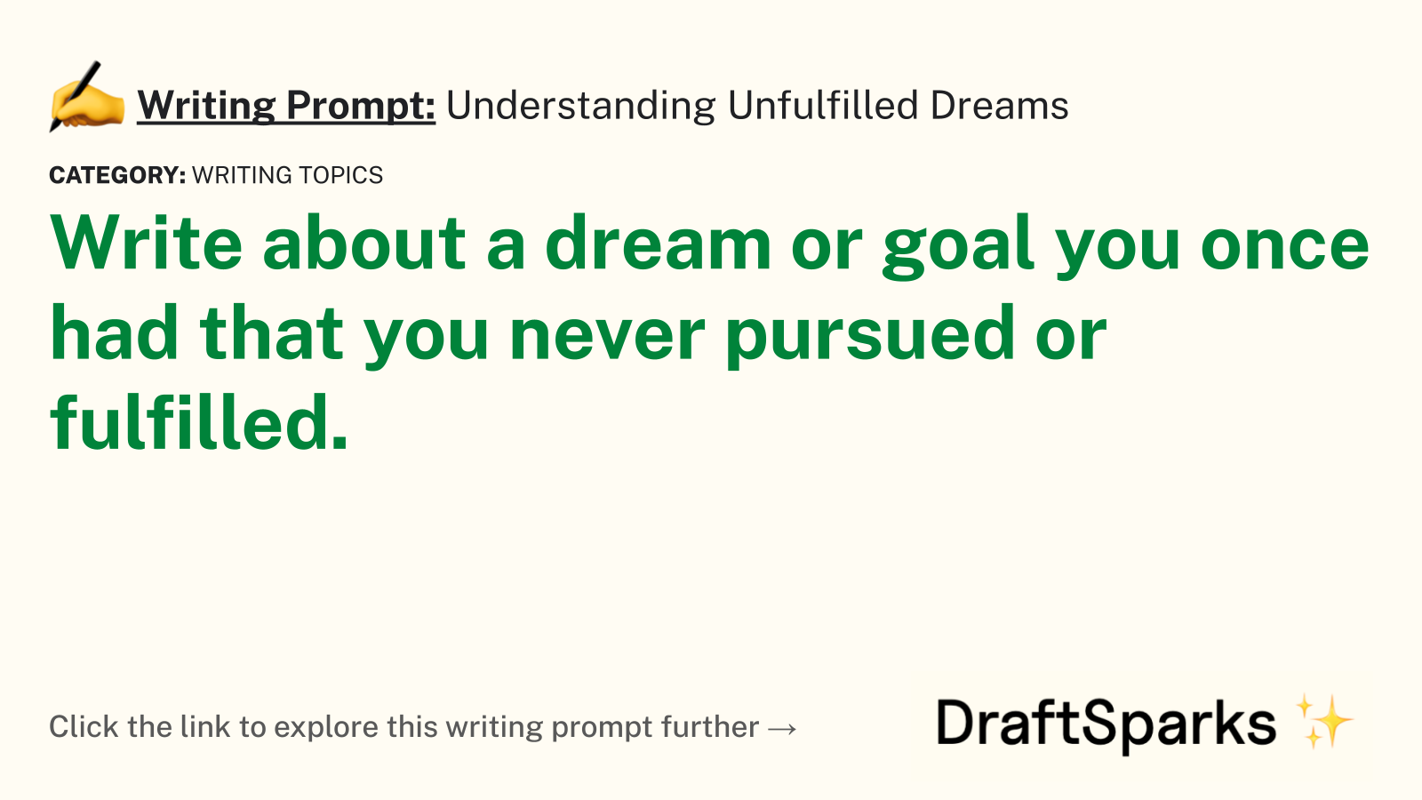 Understanding Unfulfilled Dreams