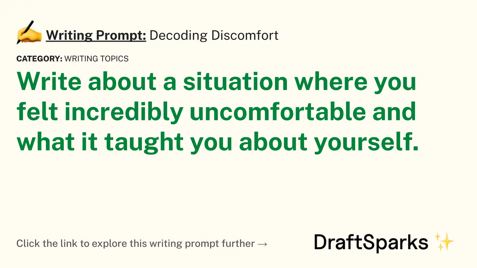 Decoding Discomfort