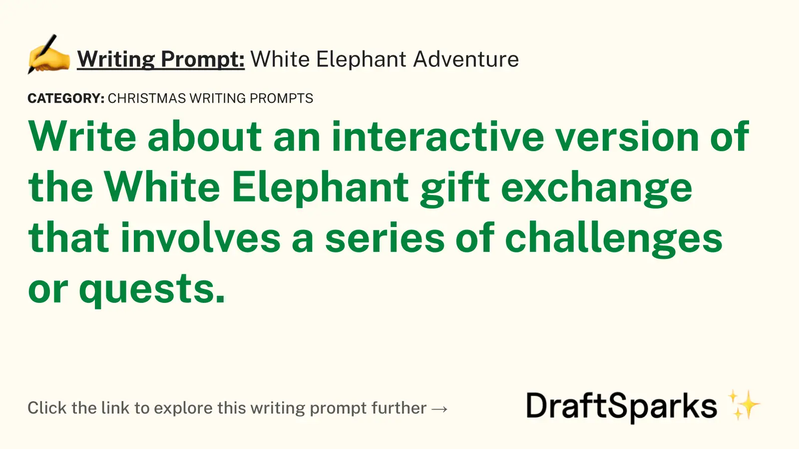 White Elephant Adventure