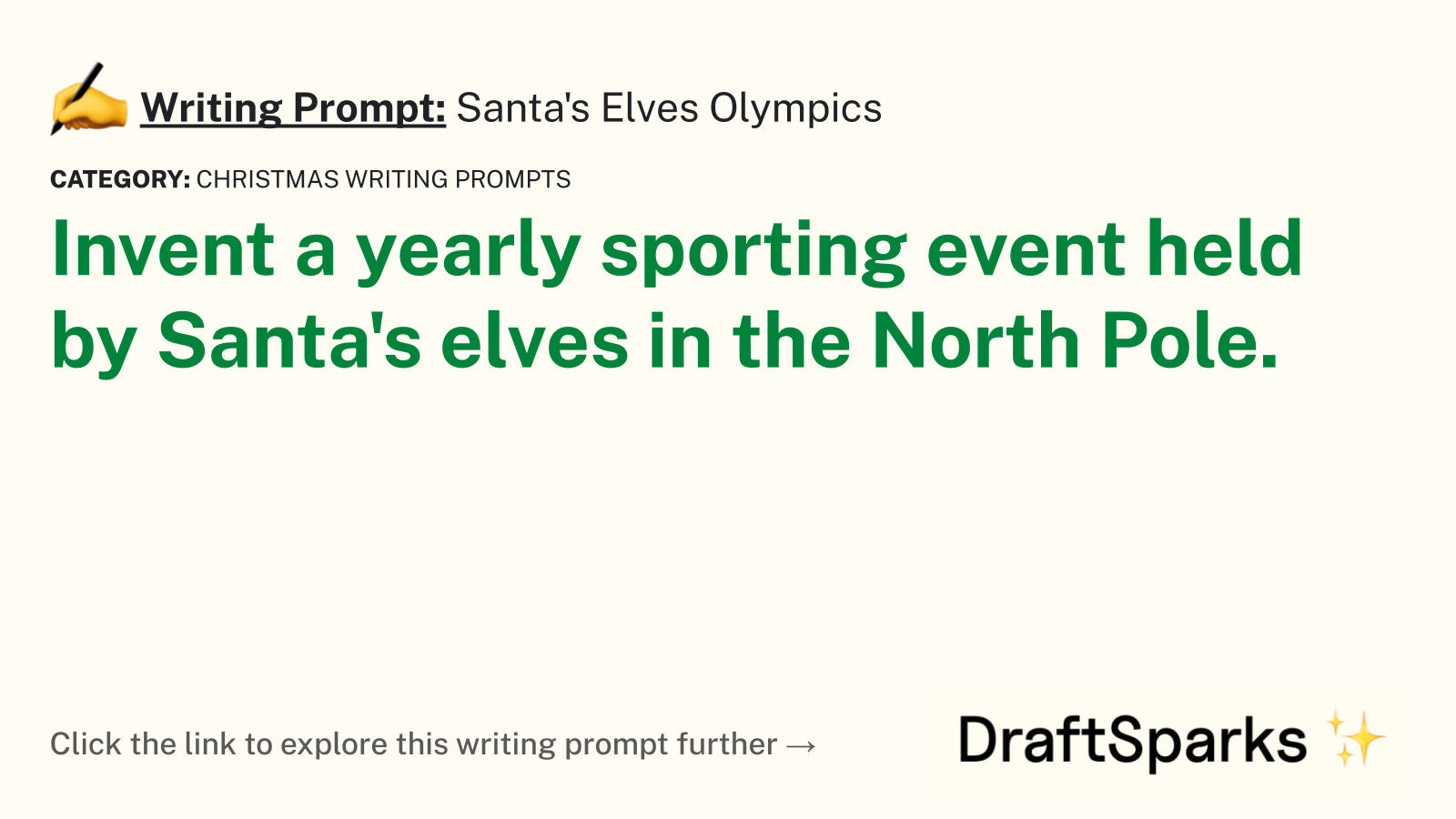Santa’s Elves Olympics