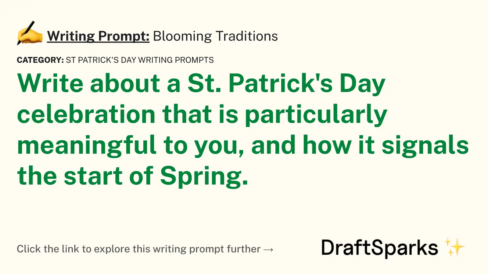 Blooming Traditions