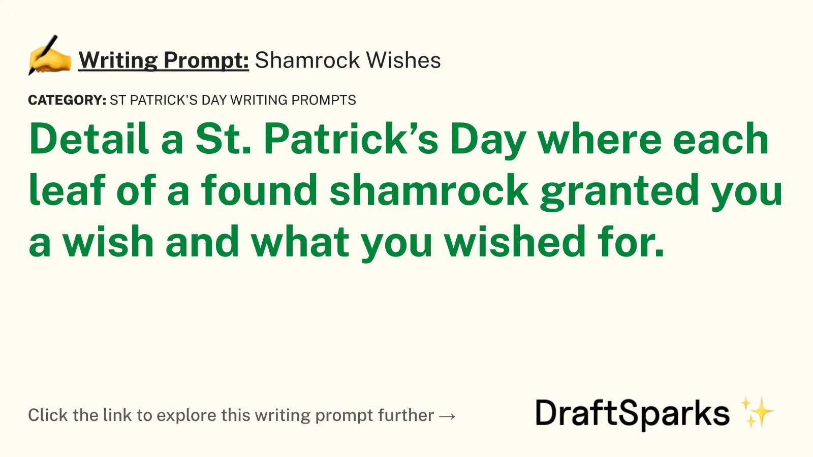 Shamrock Wishes