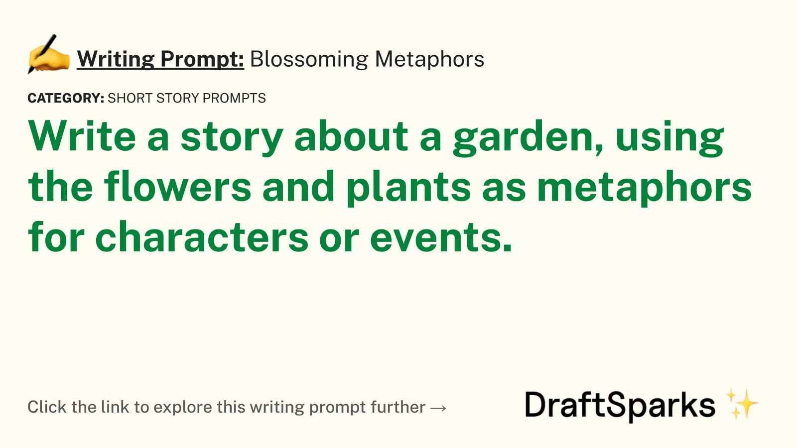 Blossoming Metaphors